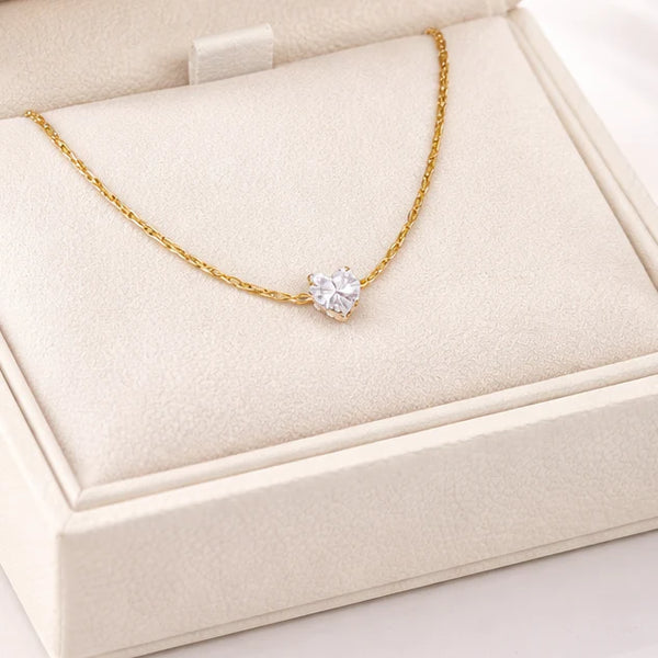 Luxury Crystal Heart Necklace NVR-0468