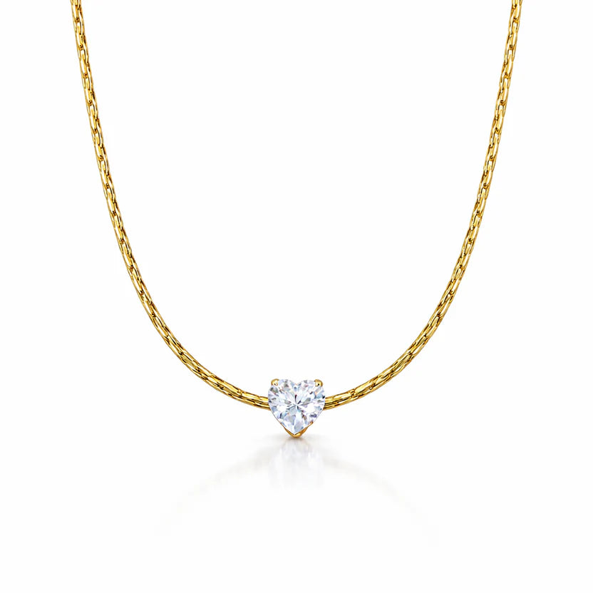 Luxury Crystal Heart Necklace NVR-0468