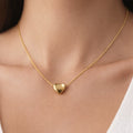 Pure Affection Golden Heart Necklace NVR-0471