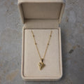 Gold Clover Lariat Necklace NVR-0474