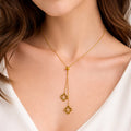 Amore Gold Beaded Heart Necklace NVR-0476