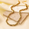 Moana's Gold — The Twisted Rope Chain Necklace NVR-0508