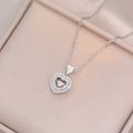 Rapunzel's Dream — The Double Heart CZ Necklace NVR-0509
