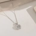 Rapunzel's Dream — The Double Heart CZ Necklace NVR-0509