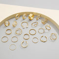 Everything She Is — Gold Pearl Infinity Multi Stack Ring Set NVR-0512