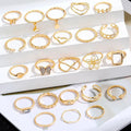 The Golden Everything — Mega Gold Stack Ring Set NVR-0520