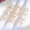 The Golden Everything — Mega Gold Stack Ring Set NVR-0520