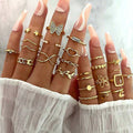 The Golden Everything — Mega Gold Stack Ring Set NVR-0520