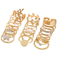 Golden Universe — Nature Butterfly & Charm Mega Ring Set NVR-0522