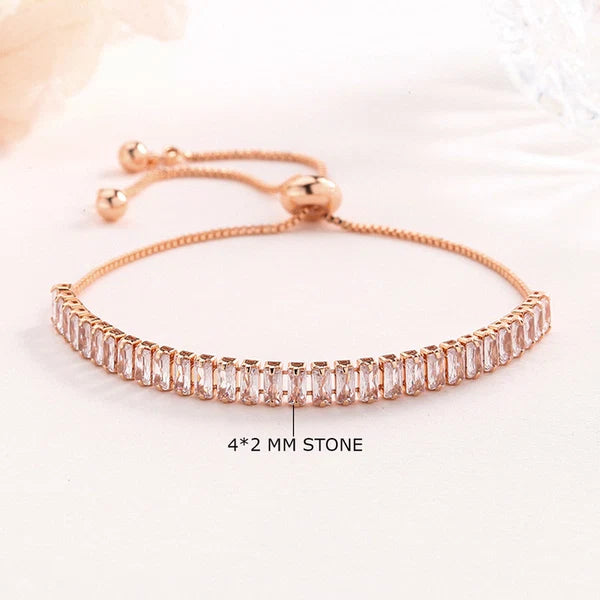NAVIIRA Rose Radiance Tennis Bracelet