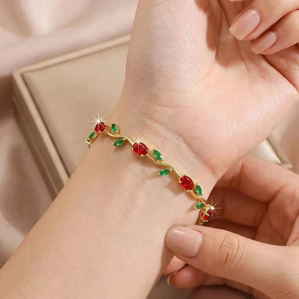 NAVIIRA Ariel Ruby Tulip Bracelet