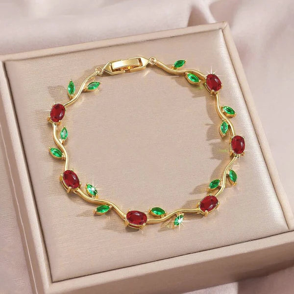 NAVIIRA Ariel Ruby Tulip Bracelet