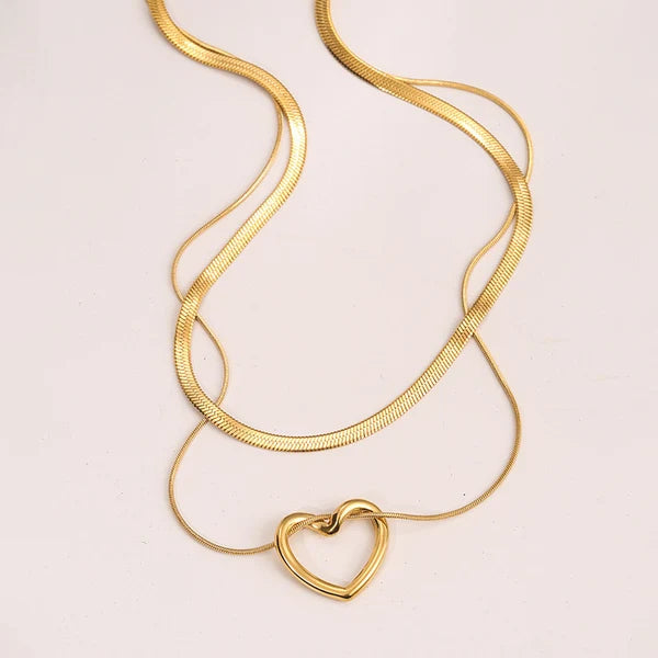 NAVIIRA Everheart Layered Necklace