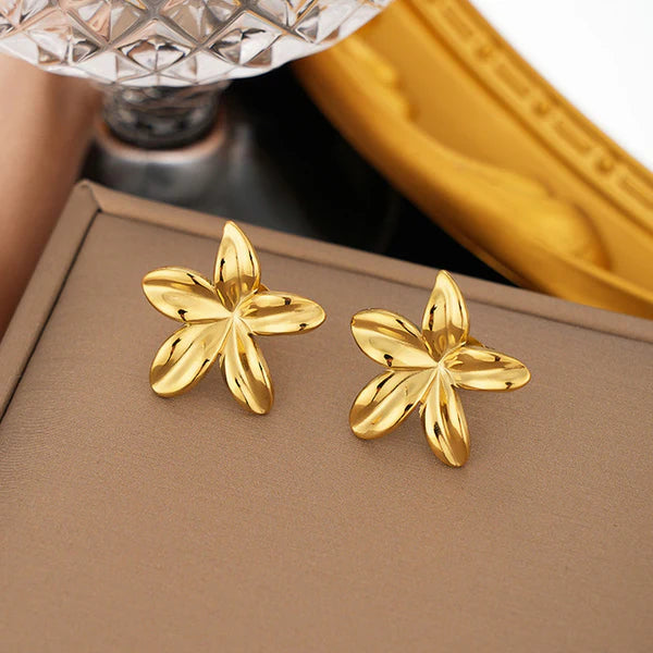 NAVIIRA Golden Blossom Earrings
