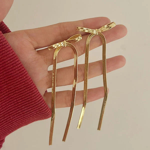 NAVIIRA Luxe Bow Earrings