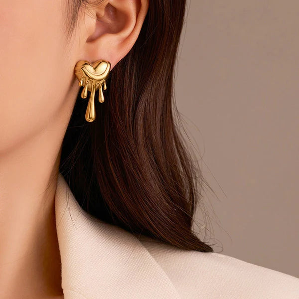 NAVIIRA Golden Muse Drop Earrings